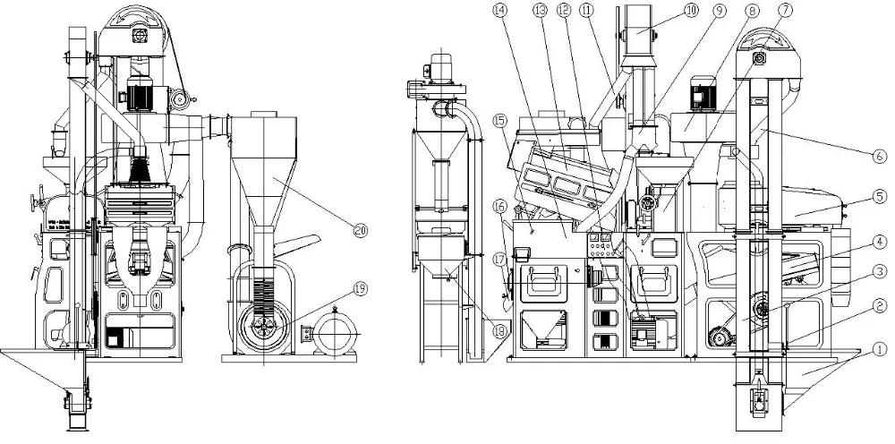 25ton_rice_mill_equipment_layout_design