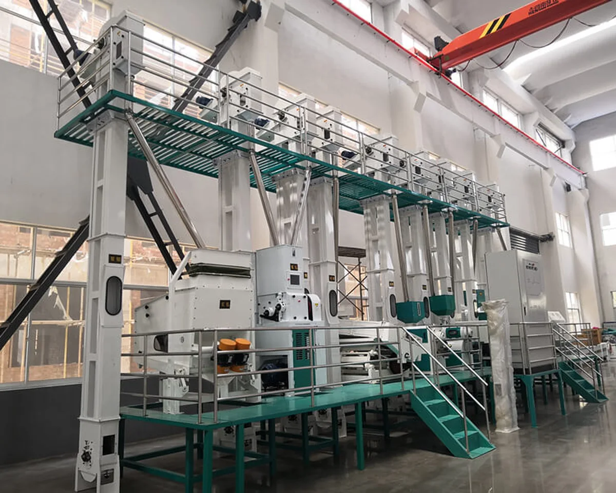 Rice mill plant layout used for a 3 TPH budget worksheet