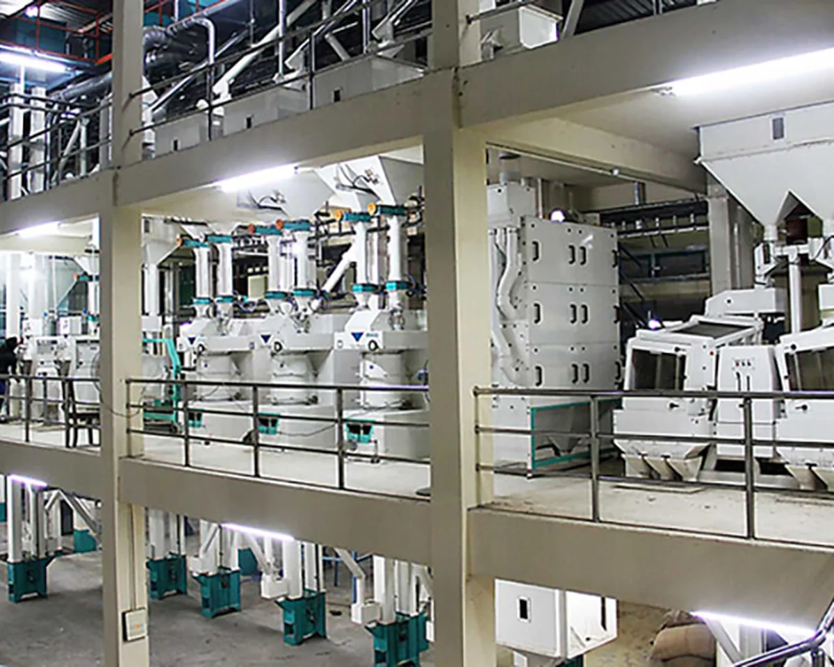 Commercial rice milling line used for 4 ton project cost planning